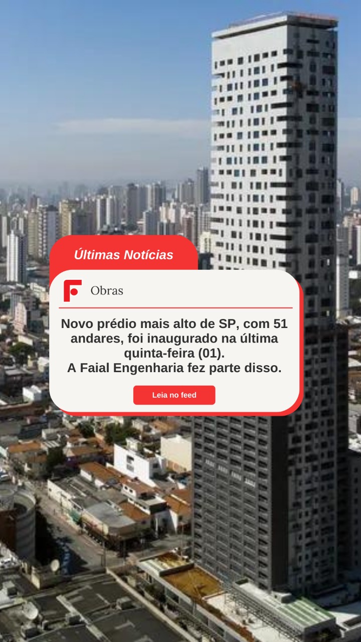 Prédio mais alto de SP, utilizou bastante concreto celular